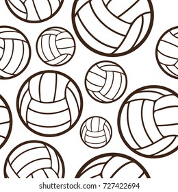 volleyball seamless pattern