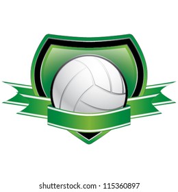 Volleyball Shield Emblem