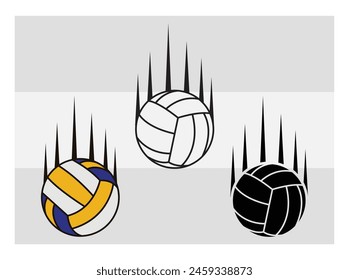 Volleyball, Volleyball Silhouette, Fire Volleyball With Net, Heart, Silhouette, Monogram clipart