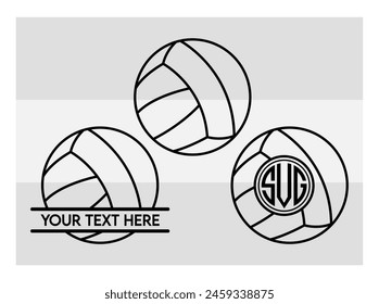 Volleyball, Volleyball Silhouette, Fire Volleyball With Net, Heart, Silhouette, Monogram clipart