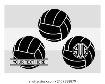 Volleyball, Volleyball Silhouette, Fire Volleyball With Net, Heart, Silhouette, Monogram clipart