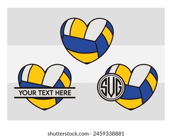 Volleyball, Volleyball Silhouette, Fire Volleyball With Net, Heart, Silhouette, Monogram clipart