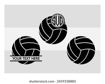 Volleyball, Volleyball Silhouette, Fire Volleyball With Net, Heart, Silhouette, Monogram clipart