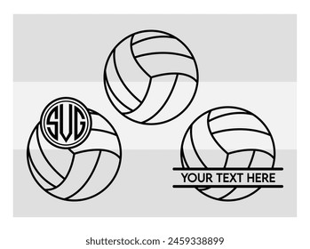 Volleyball, Volleyball Silhouette, Fire Volleyball With Net, Heart, Silhouette, Monogram clipart