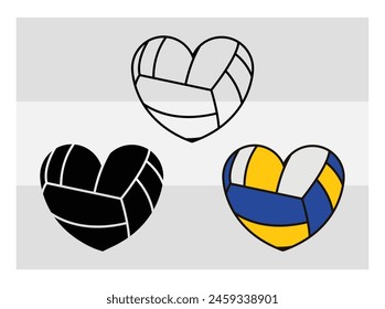 Volleyball, Volleyball Silhouette, Fire Volleyball With Net, Heart, Silhouette, Monogram clipart