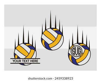 Volleyball, Volleyball Silhouette, Fire Volleyball With Net, Heart, Silhouette, Monogram clipart