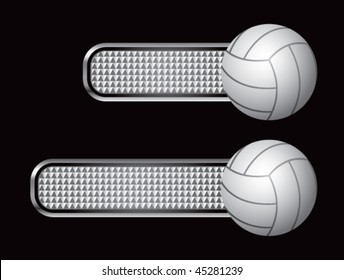 aletas de voleibol de plata