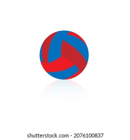 volleyball simple clip art vector illustration