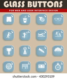 Volleyball simply icons for web and user interface
