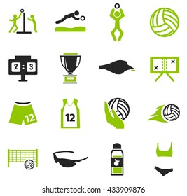 Volleyball simply icons for web and user interfaces
