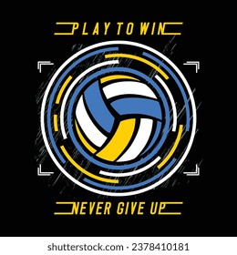 volleyball slogan typography graphic design illustration vector,t shirt print,sport,vintage