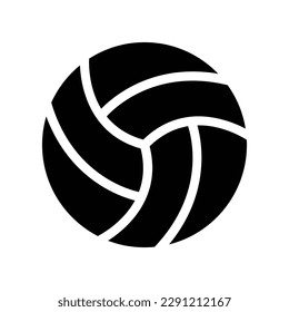 volleyball solid icon illustration vector graphic