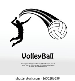Volleyball Spike Power with fast motion effect