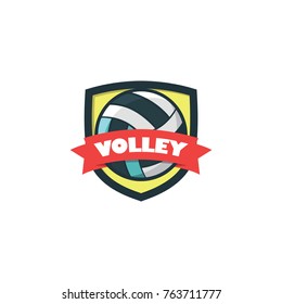 Volleyball sport 3D element vector