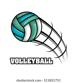 volleyball sport ball emblem