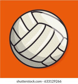 volleyball sport ball isolated icon