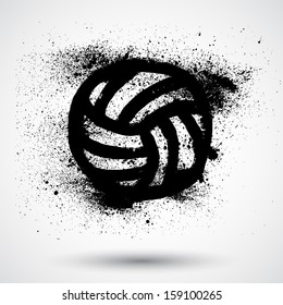 Volleyball sport design element