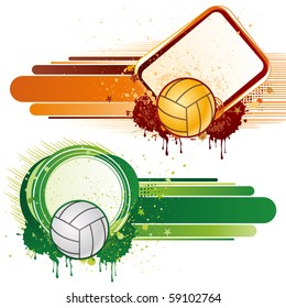 volleyball sport design element