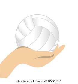 volleyball sport emblem icon