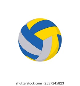 Volleyball, Sport Equipment Vector Illustration Isolated