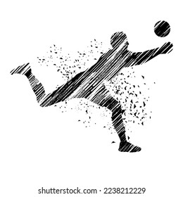 Volleyball sport graphic for use as a template for flyer or for use in web design.