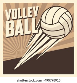 Volleyball sport and hobby design