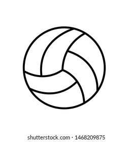 Volleyball sport icon illustration vector