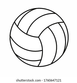 volleyball sport icon object  vector illustration