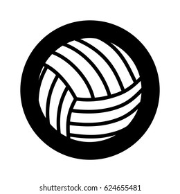 volleyball sport isolated icon