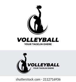Volleyball sport logo design inspiration