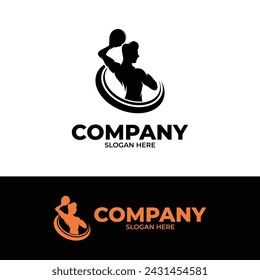 Volleyball sport logo design inspiration