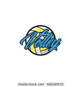 Volleyball sport logo emblem icon vector