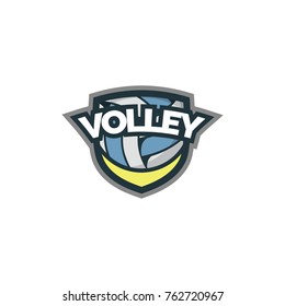 Volleyball sport logo & icon vector
