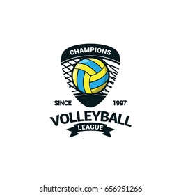 Volleyball Sport Logo Vector Stock Vector (Royalty Free) 656951266