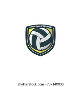 Volleyball sport logo vector