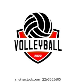 volleyball sport logo vector design