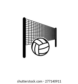 volleyball sport over dotted vector illustration