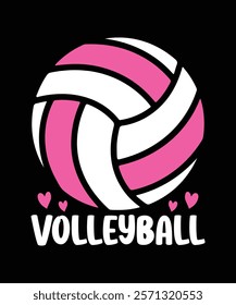 Volleyball sport t-shirt design graphic.