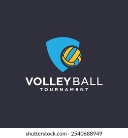 Volleyball sports logo design, club logo, league matches, volleyball sports tournaments.