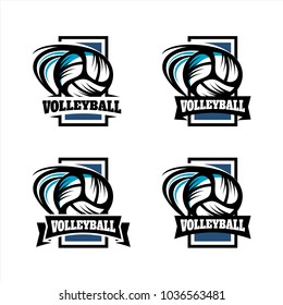 Volleyball Square Logo