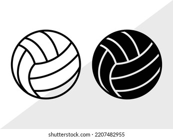 Volleyball SVG Printable Vector Illustration