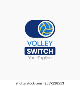 Volleyball Switch Logo Design Template. Good for Business, Agency, Community and Organization.