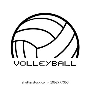 Volleyball symbol design