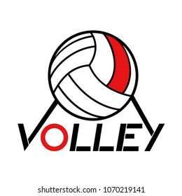 Volleyball symbol design