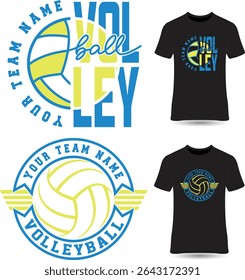 Volleyball T shirt Design Bundle, Vector Volleyball T shirt design, 