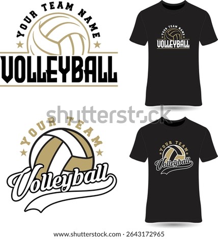 Volleyball T shirt Design Bundle, Vector Volleyball T shirt design, 