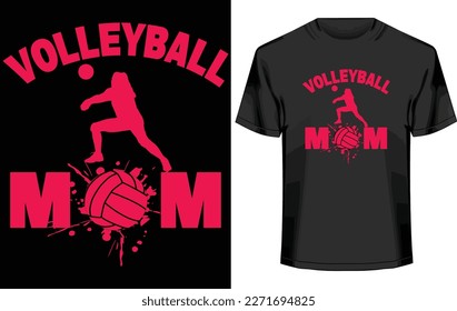volleyball T-shirt Design and vector