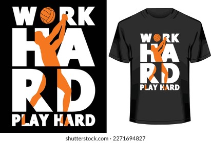 volleyball T-shirt Design and vector