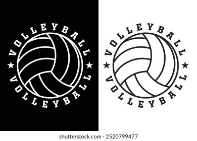 Volleyball Typography, Volleyball Vector, vector, Volleyball Lineart, Volleyball silhouette, Sports silhouette