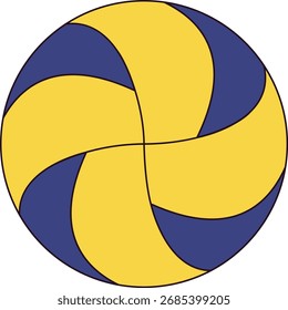 Volleyballvektor, großes Ballspiel, Volleyball spielen